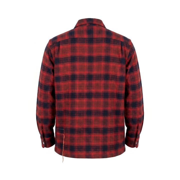 Fortela BAKER CAMICIA BOWLING COTONE A QUADRI RED Rosso - foto 2