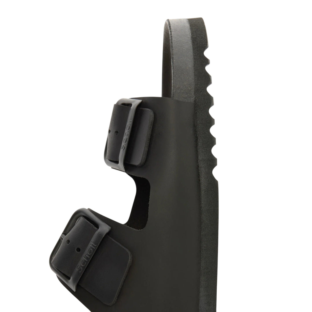 SANDÁLIAS JULIEN EM PELE OLEADA PRETO