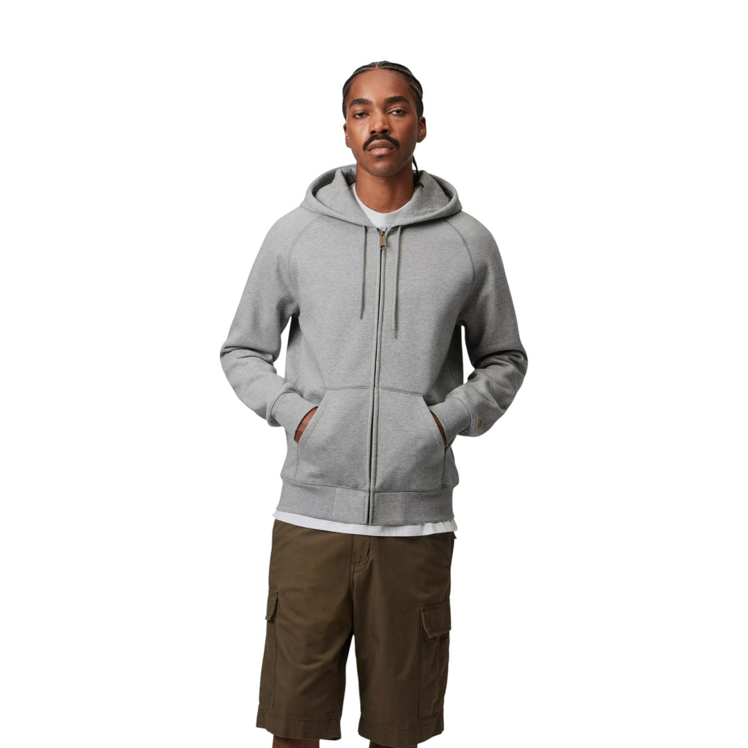 Hooded Chase Jacket Grey Heather / Gold