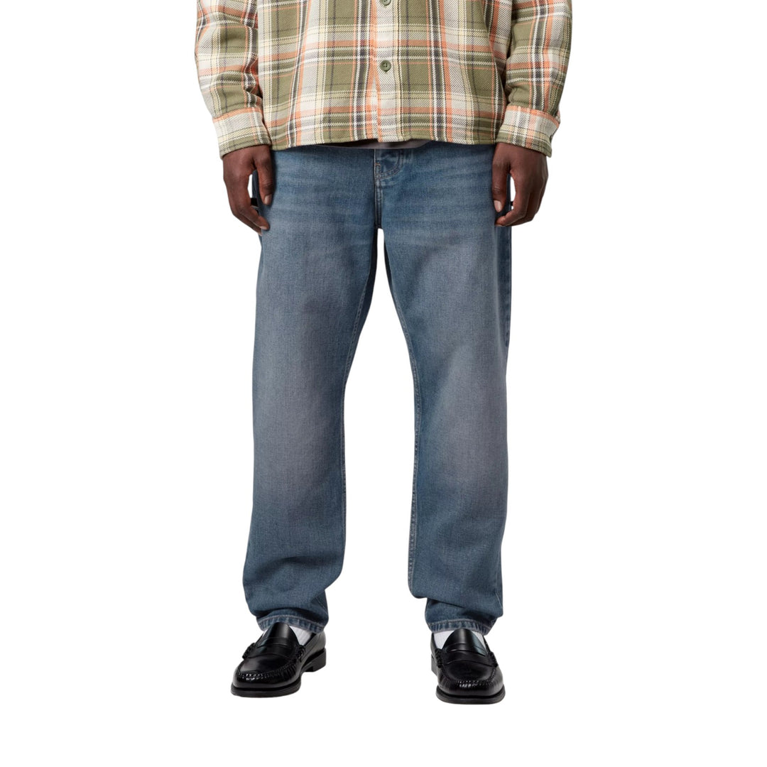 Newel Pant Blue Dark Used" (Newel Pant is the model name, often used in Italian catalogs too).

    If I translate "Pant" to "Calças":
    Calças New