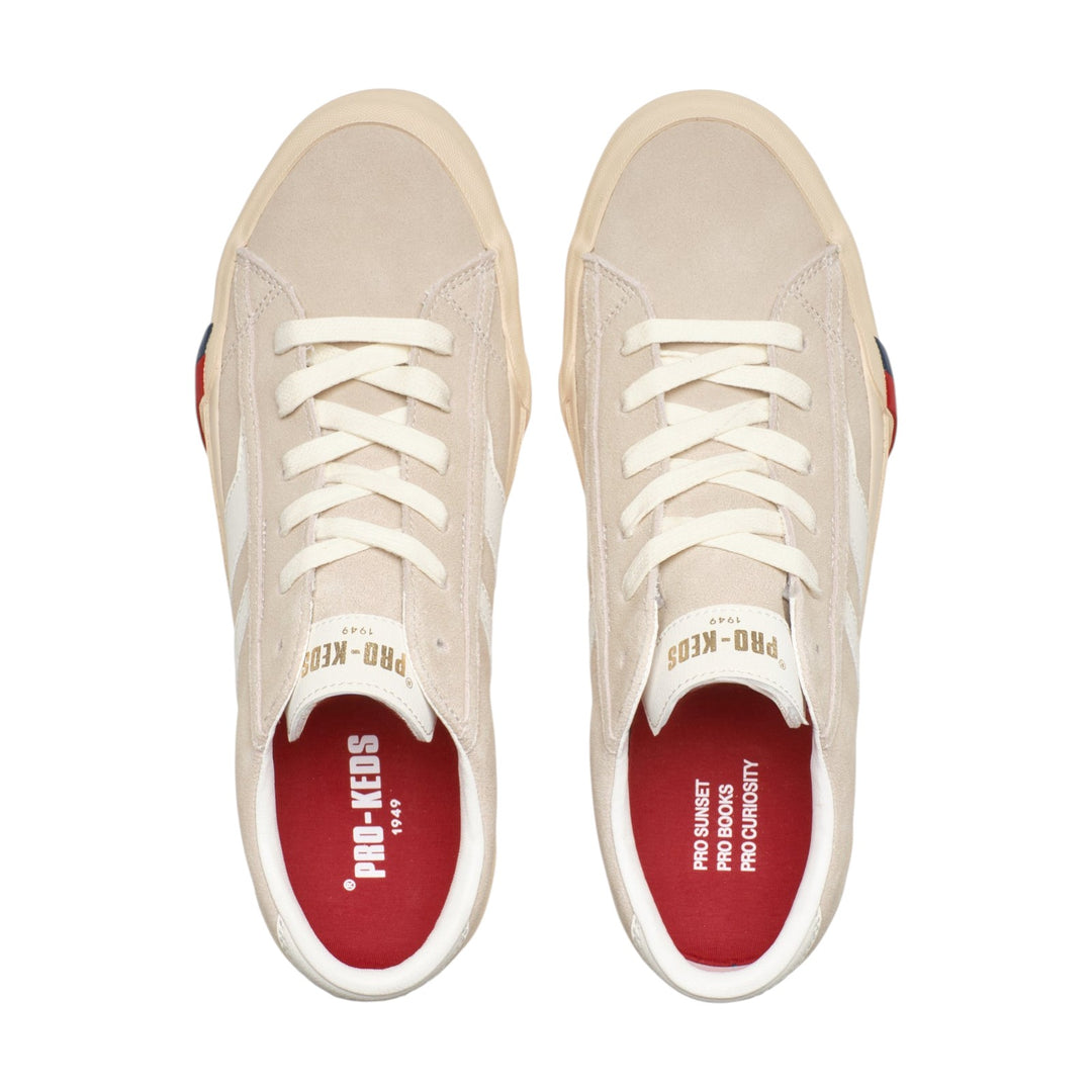 Royal Classic em Camurça Bege Branco