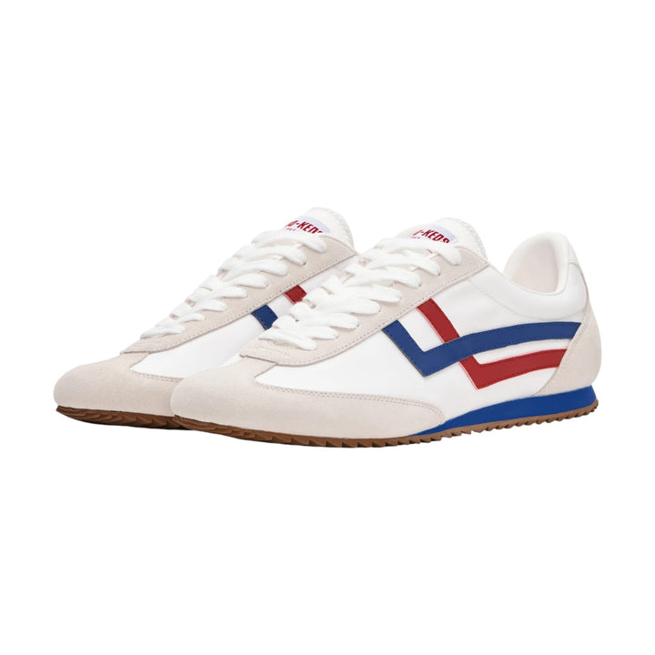 Racer 77 em Nylon Branco e Vermelho/Azul