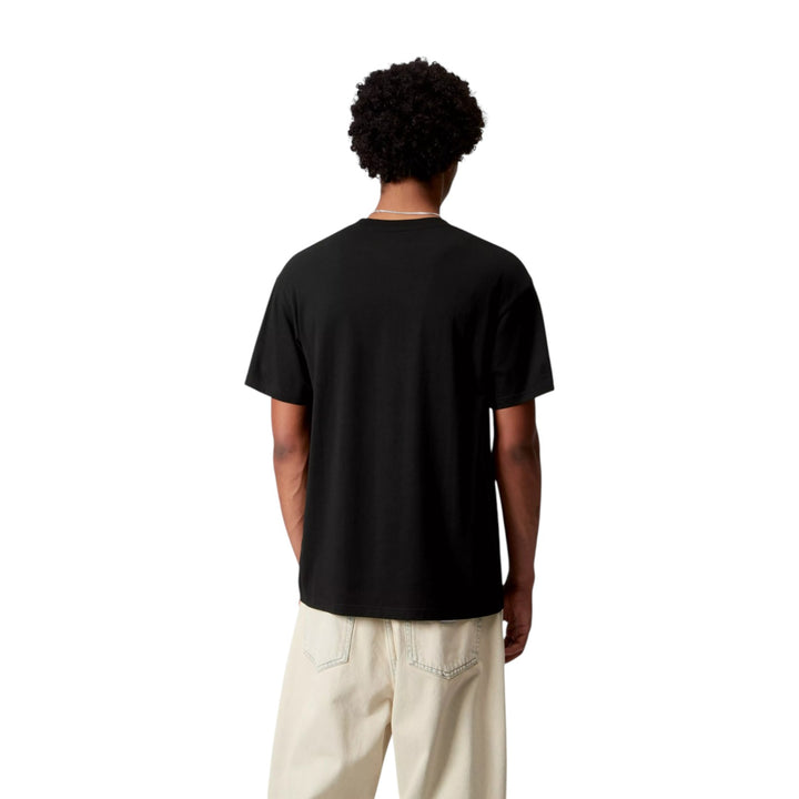 S/S Pocket Heart T-Shirt Preto / Vermelho