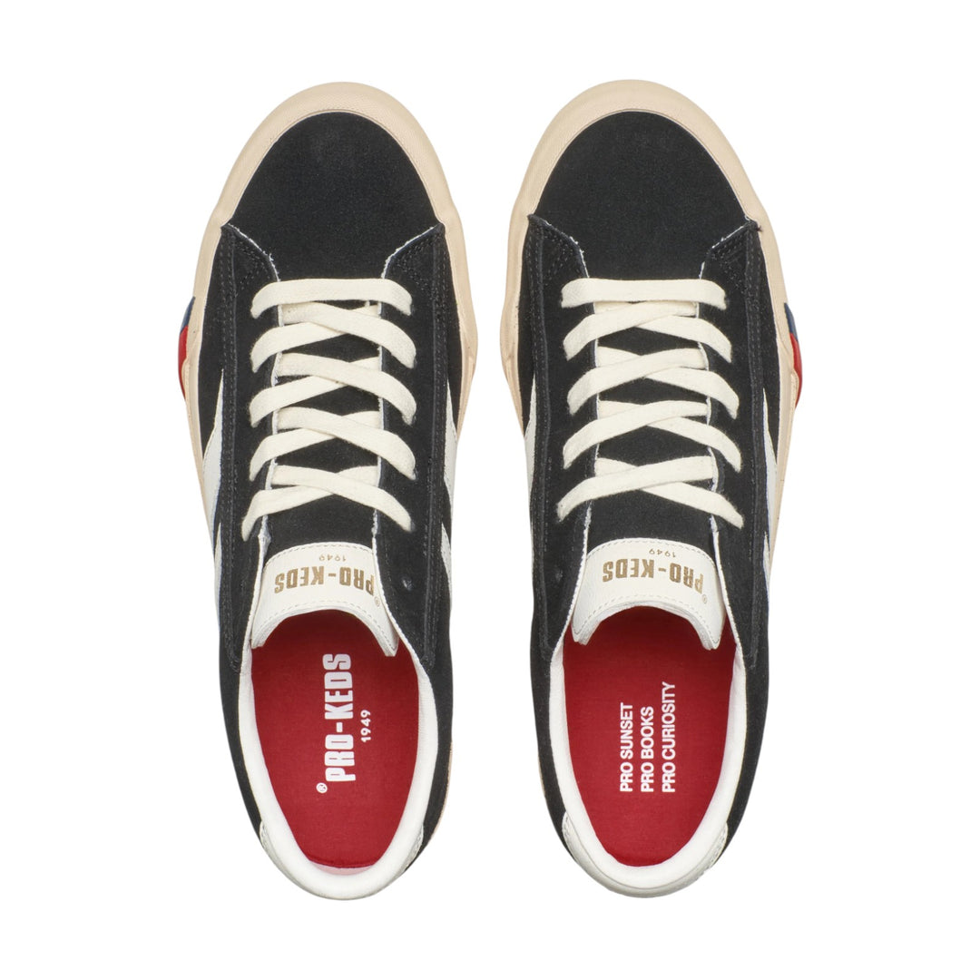 Royal Classic em Camurça Preto e Branco