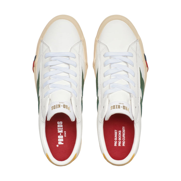 Royal Classic em Pele Branco e Verde