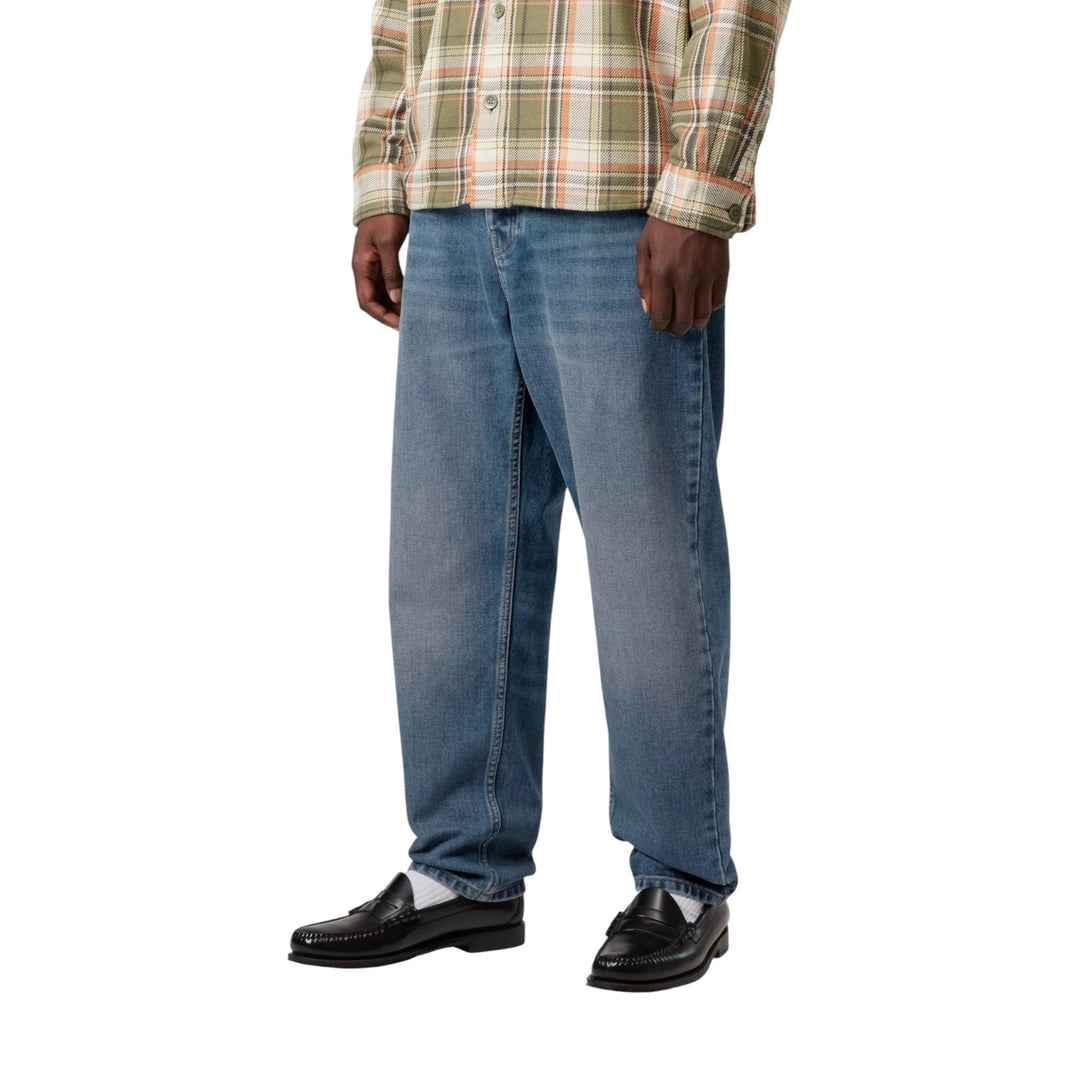 Newel Pant Blue Dark Used" (Newel Pant is the model name, often used in Italian catalogs too).

    If I translate "Pant" to "Calças":
    Calças New