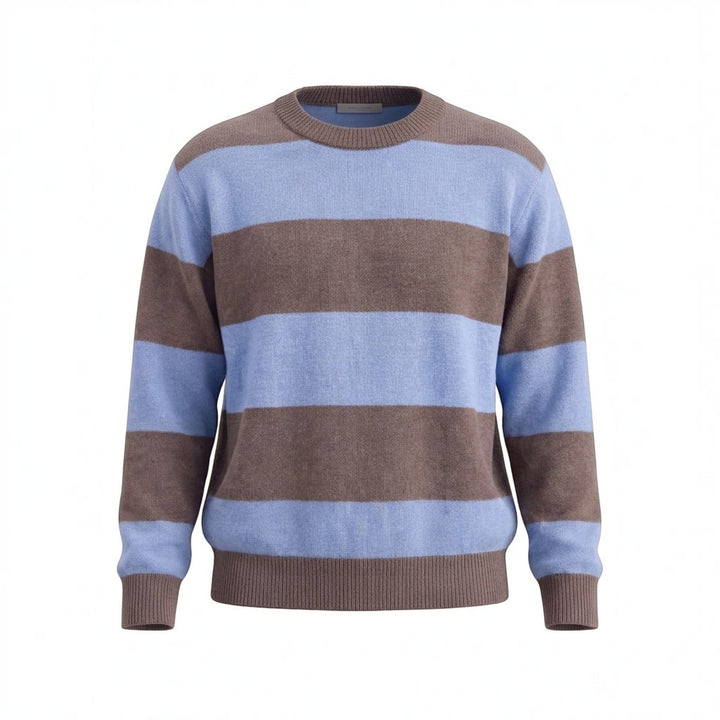 In The Box Maglia Girocollo Rugby Marrone/Azzurro Marrone - foto 1