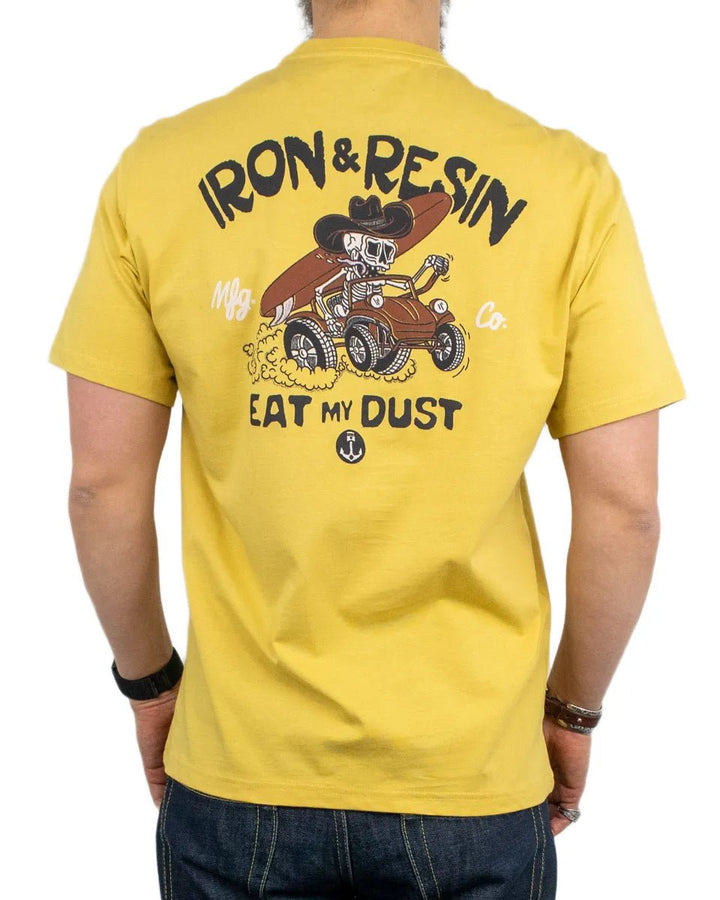 Iron and Resin EAT MY DUST POCKET TEE GOLD Giallo - foto 3