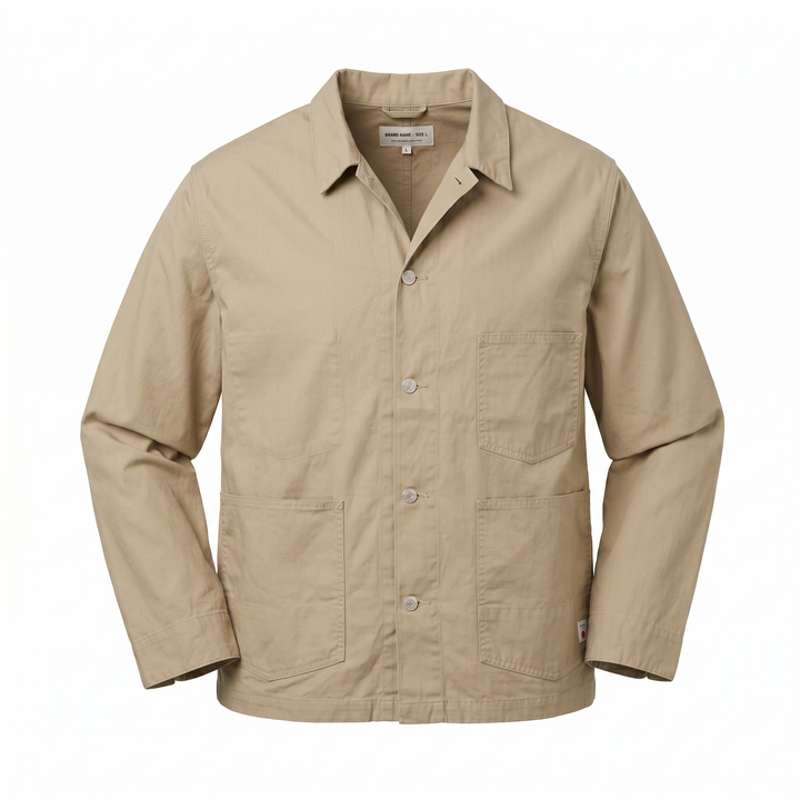 Coverall Japan Military Cloth Back Satin Algodão Bege