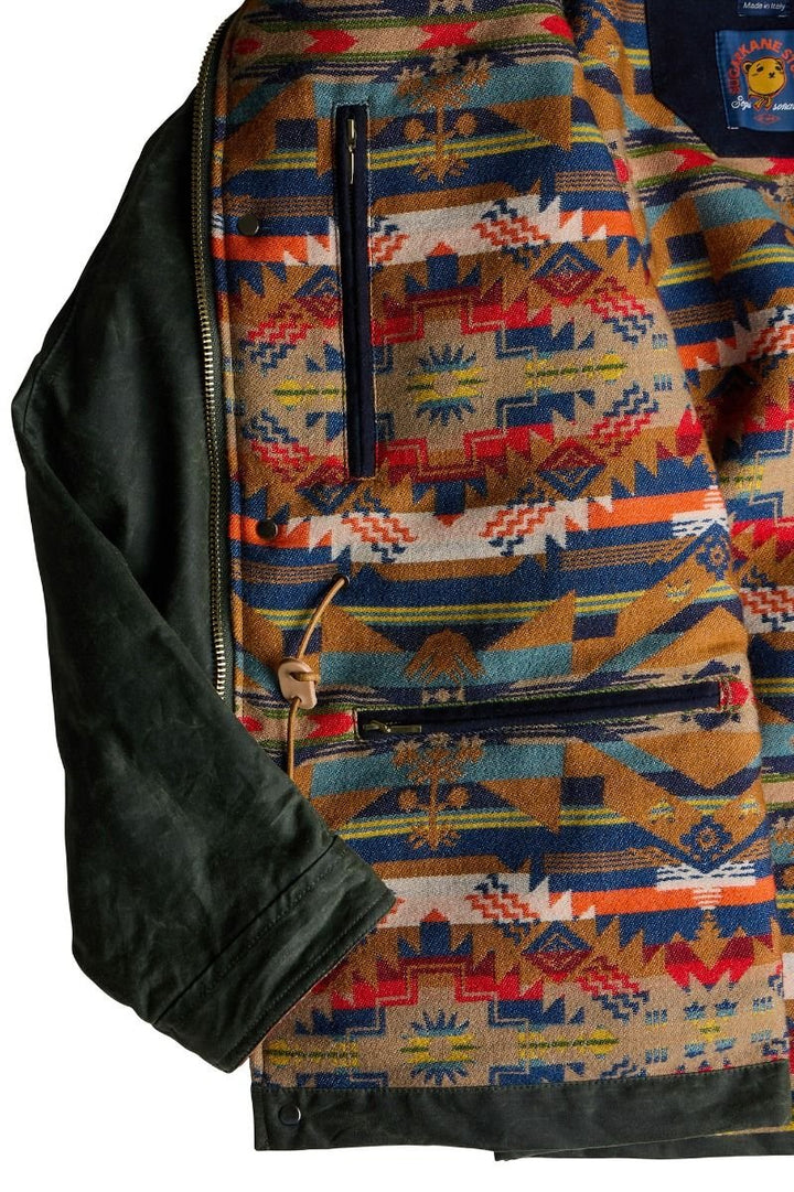 Manifattura Ceccarelli NATIVE FISHERMAN PARKA 7191 DARK GREEN Verde - foto 4