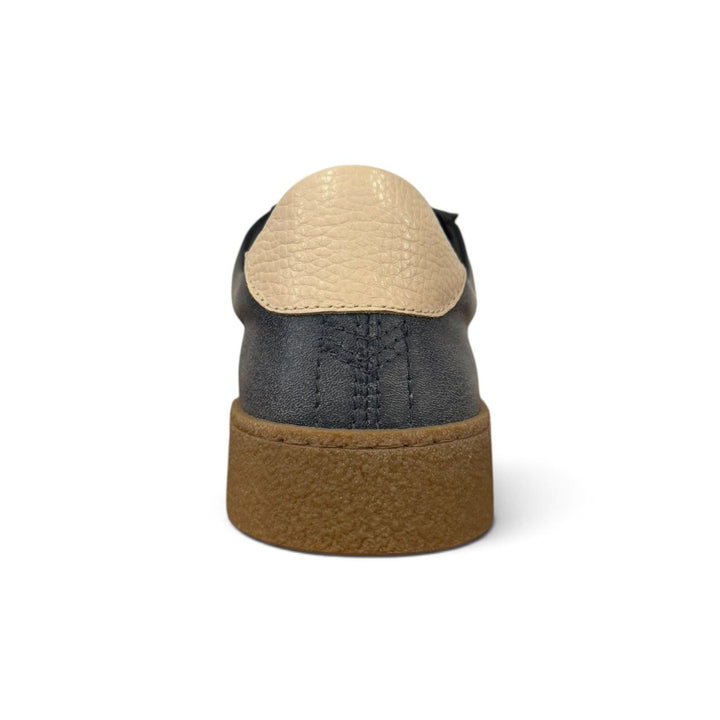 Kazan sneakers in vera pelle blu Moma
