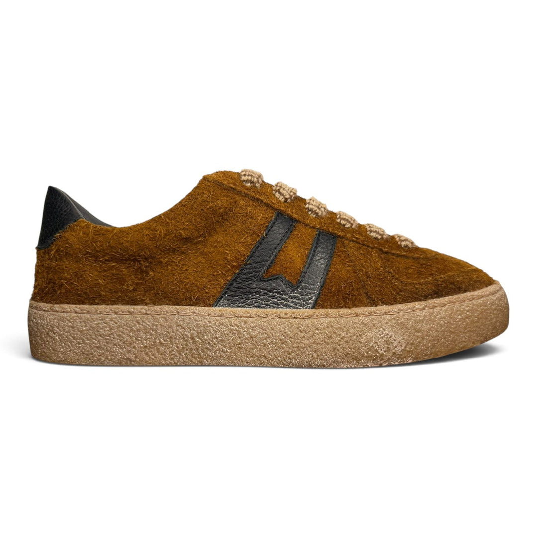 Kazan sneakers in vera pelle scamosciata marrone Moma