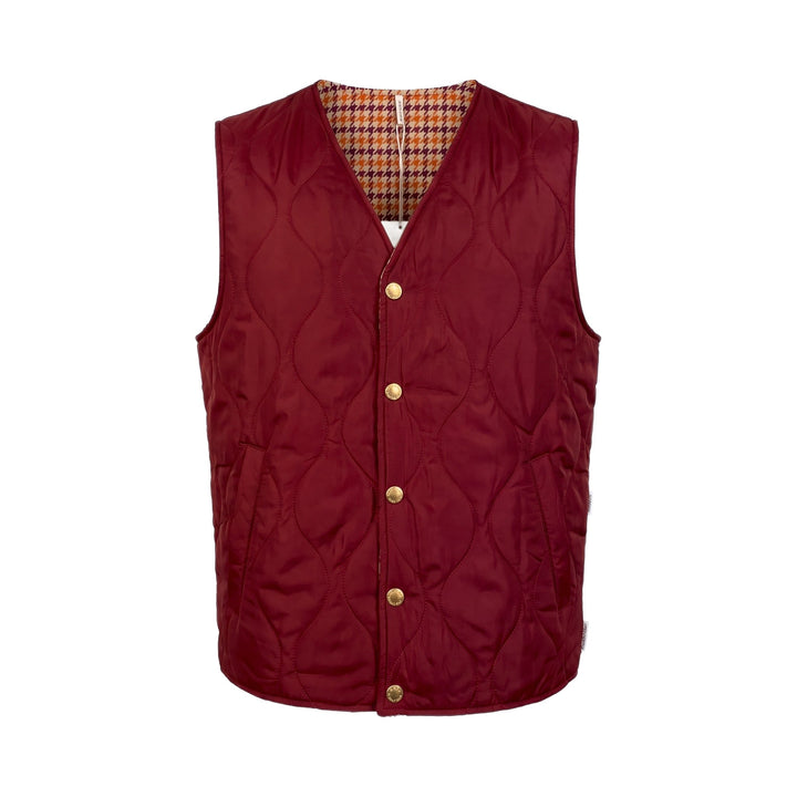 Overiwer GILET REVERSIBILE RIFFS BORDO/PIED DE POULE Bordo - foto 1