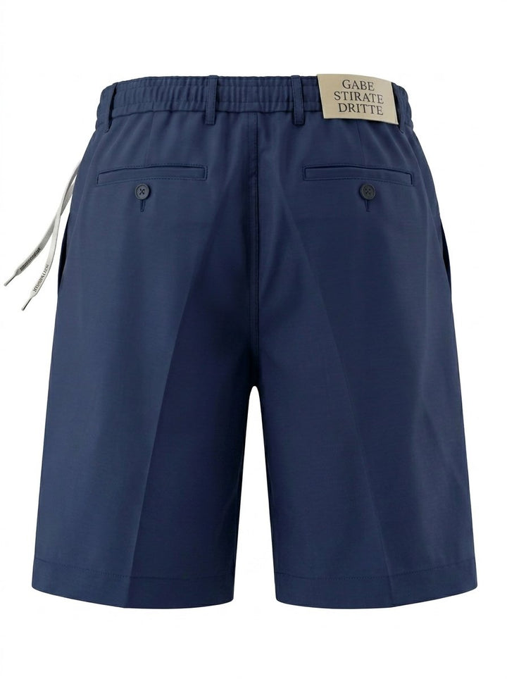 Quattro.Zero BERMUDA TASCA AMERICA UNA PENCIE IN COTONE BLU Blu - foto 3