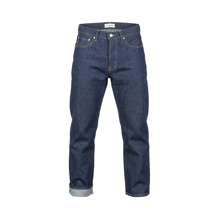 Tela Genova ITALO SELVAGE RINSE BLUE Blu - foto 1