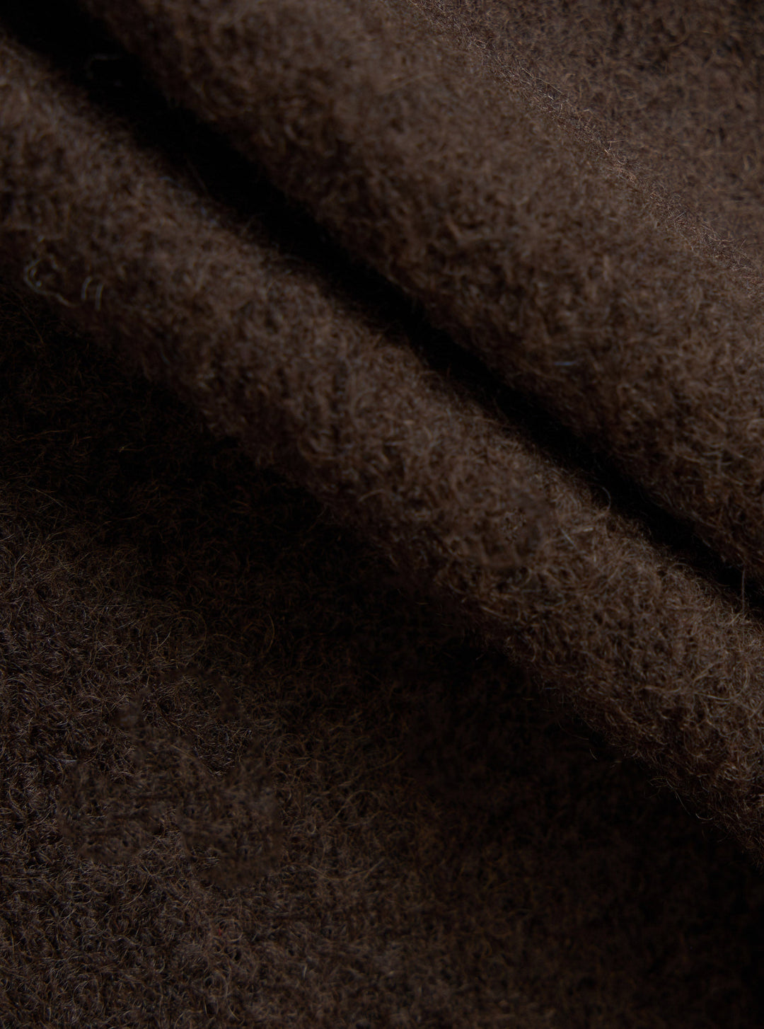 Universal Works Cardigan Wool Fleece Brown/Indigo Marrone - foto 4