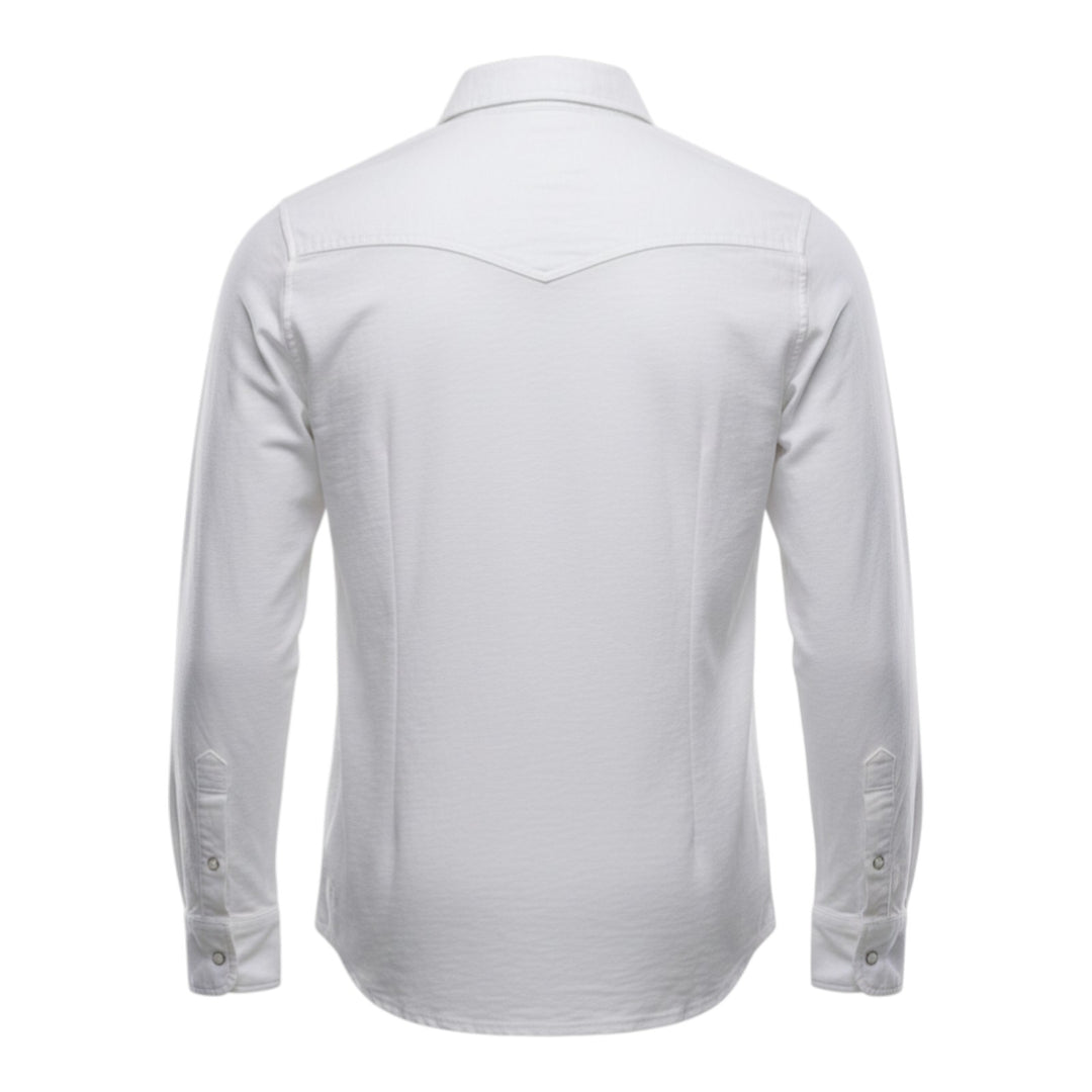 Camisa Western Manga Comprida El Paso Flamê 180 gr Branco