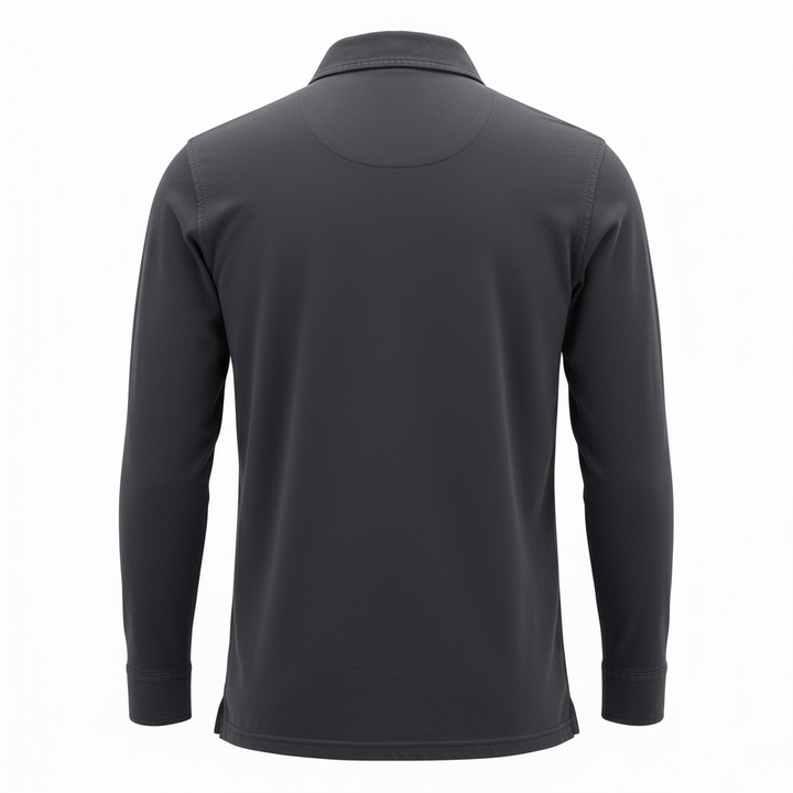 Polo de Manga Comprida York Jersey Navy