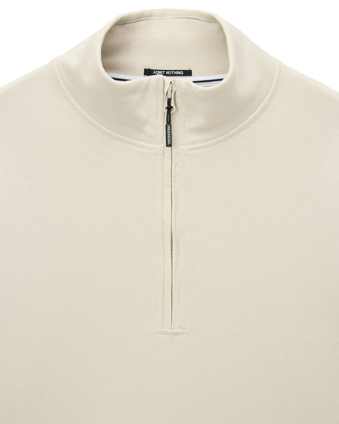 Weekend Offender Kraviz Quarter Zip Sweatshirt Calcium Beige - foto 5