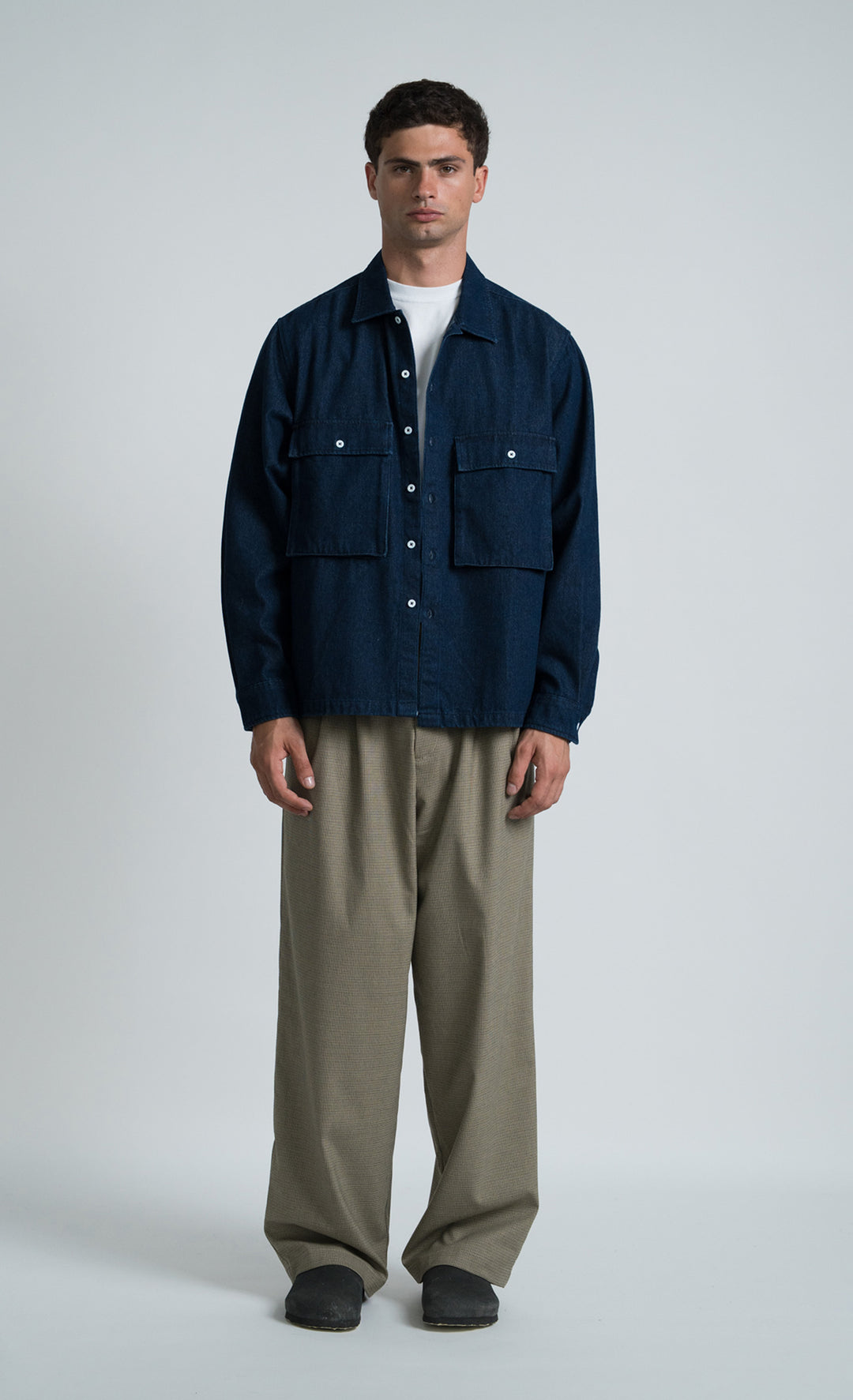 Wooden Camicia Billy Dark Blue - foto 3