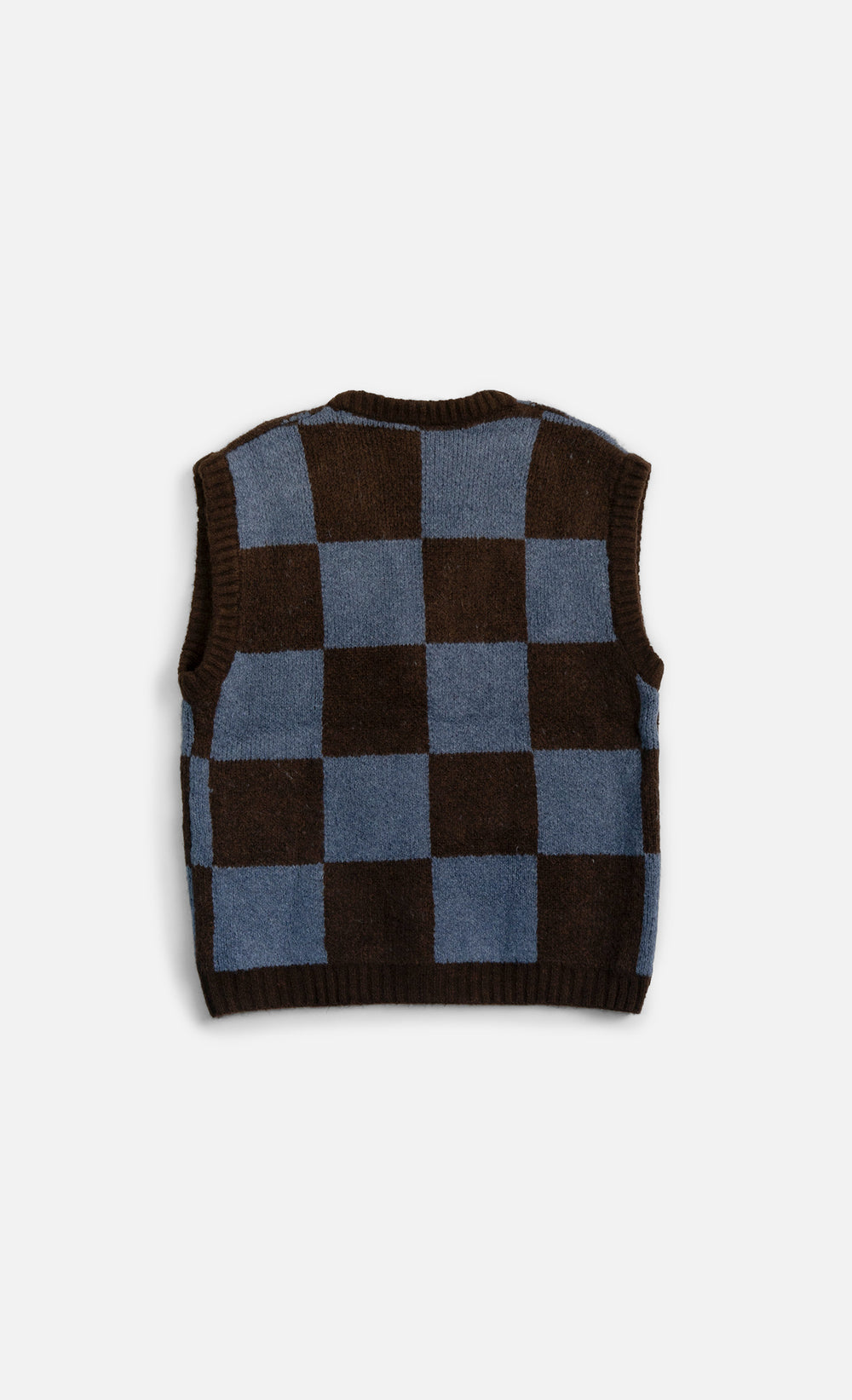 Wooden Gilet Kent Quadri Marrone - foto 2