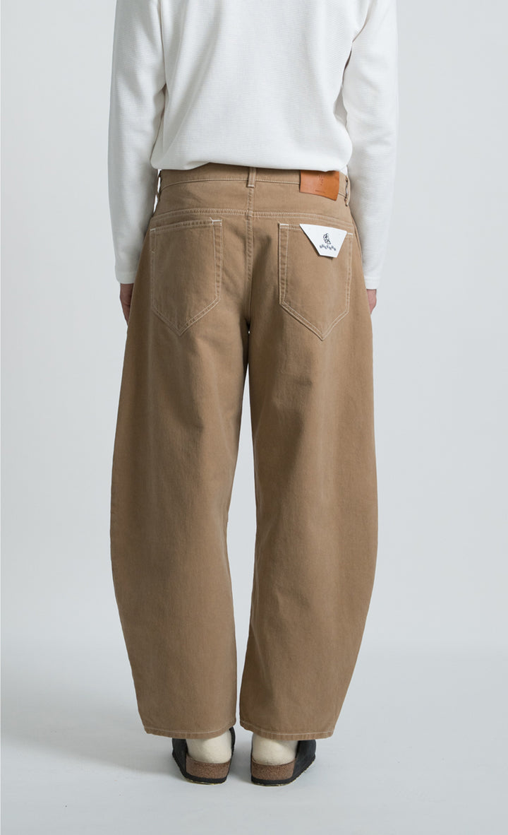 Wooden Pantalone Balloon Cammello Beige - foto 2