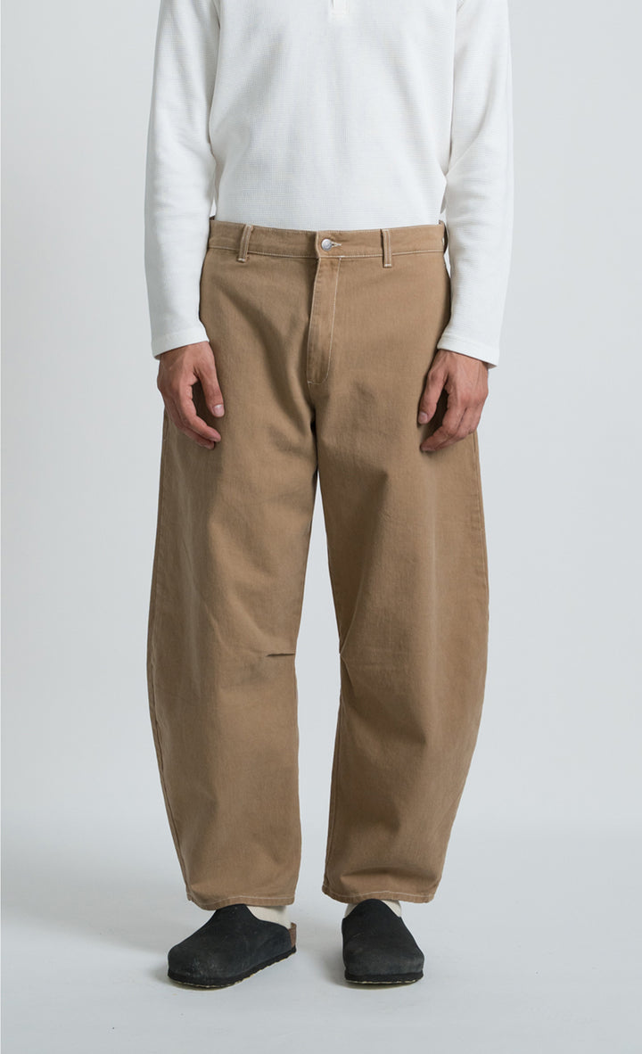 Wooden Pantalone Balloon Cammello Beige - foto 8